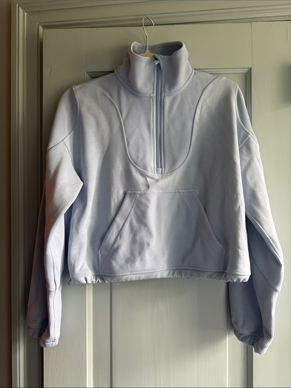lululemon athletica Pale Blue Half-Zip Pullover